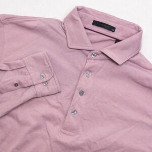 Greyson Brrr Polo Shirt Mens 2XL Pink Long Sleeve Cooling Performance Pique